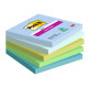 Blocco Post-it Super Sticky - 654-5SS-OAS - 76 x 76 mm - colori Oasis -  90 fogli - Post-it - conf. 5 pezzi