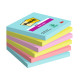 Blocco Post-it Super Sticky - 654-6SS-COS - 76 x 76 mm - colori Cosmic - 90 fogli - Post-it - conf. 6 pezzi