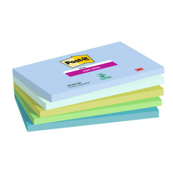 Blocco Post-it Super Sticky - 655-5SS- OAS - 76 x 127 mm - colori Oasis - 90 fogli - Post-it - conf. 5 pezzi