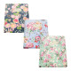 Cartella 3 lembi con elastico Nature Flowers - A4 - dorso piatto - fantasie assortite - Pigna