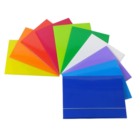 Cartella 3 lembi con elastico Queen - A4 - dorso variabile - cartone plastificato - colori assortiti - Starline