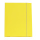 Cartella 3 lembi con elastico Queen - A4 - dorso variabile - cartone plastificato - giallo - Starline