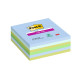 Blocco Post-it Super Sticky - 675-6SS-OAS - a righe - 100 x 100 mm - colori Oasis - 90 fogli - Post-it - conf. 6 pezzi