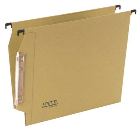 Cartella sospesa Avana - armadio - interasse 33 cm - fondo V - 32,6 x 27,5 cm - avana - Bertesi