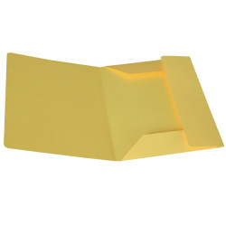 Cartellina 3 lembi - 200 gr - 25 x 34,5 cm - cartoncino bristol - giallo sole - Starline - conf. 25 pezzi