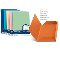 Cartellina 3 lembi Acqua - 200 gr - A4 - cartoncino bristol - ghiaccio - Favini - conf. 25 pezzi