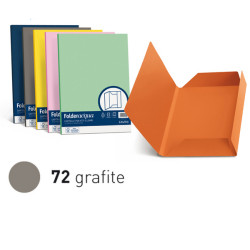 Cartellina 3 lembi Luce - 200 gr - A4 - cartoncino bristol - grafite - Favini - conf. 25 pezzi