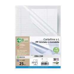 Cartellina a L Era 150 - A4 - PP riciclato - buccia pesabte - Sei rota - conf. 25 pezzi