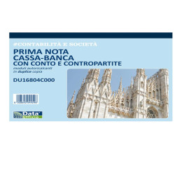 Blocco prima nota cassa - 50/50 copie autoricalcanti - 21,5 x 29,7 cm - DU16804C000 - Data Ufficio