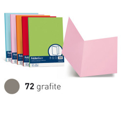 Cartellina semplice Luce - 200 gr - A4 - grafite - cartoncino bristol - Favini - conf. 50 pezzi