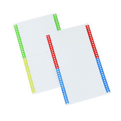 Cartellini per cartelle sospese - 140 mm - Bertesi - pack 10 fogli da 34 cartoncini
