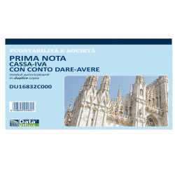 Blocco prima nota cassa/IVA c/conto (dare/avere) - 50/50 copie autoricalcanti - 21,5 x 29,7 cm - DU16832C000 - Data Ufficio