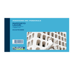 Blocco rapporto lavori - 50/2 copie autoricalcanti - DU1679C0000 - Data Ufficio