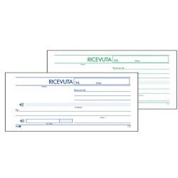 Blocco ricevute generiche - 2 copie autoricalcanti - 10 x 17cm - 50 fogli - BM
