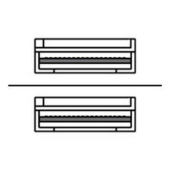 Ruckus - Cavo applicazione diretta 40GBase - QSFP+ a QSFP+ - 50 cm - passivo (pacchetto di 8)