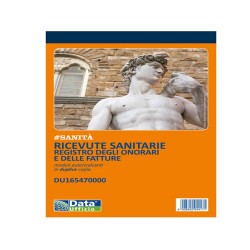 Blocco ricevute sanitarie - 50/2 autoricalcanti - 21,5x14,8cm - DU165470000 - Data Ufficio