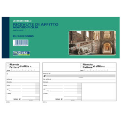 Blocco ricevute/fatture affitto madre-figlia - 100 pagine - 10 x 21,5 cm - DU160200000 - Data Ufficio