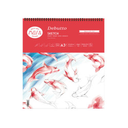Blocco schizzi Debutto - A3+ - 29,7 x 42 cm - 120gr - 50 fogli - Musa