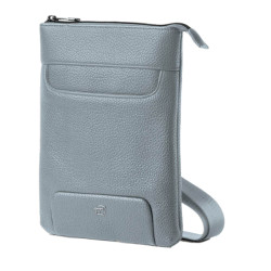 City bag piccola Gate Trended - 20 x 26 x 2 cm - ecopelle - azzurro - In Tempo