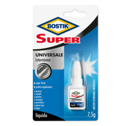 Colla istantanea universale Super - 7,5 gr - trasparente - Bostik