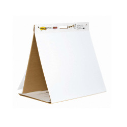 Blocco/Lavagna da tavolo Super Sticky autoportante - 563DE - 58,4 x 50,8 cm - bianco  - 20 fogli - Post-it