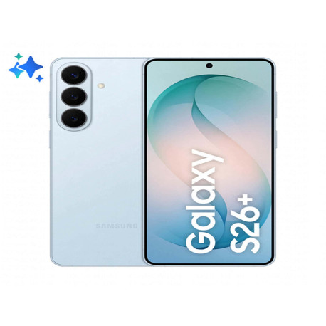 Samsung Galaxy S26+ Smartphone AI, 256GB, Processore avanzato, Assistente Foto, Creative Studio, Camera 50 MP, 4900 mAh, Sky Bl