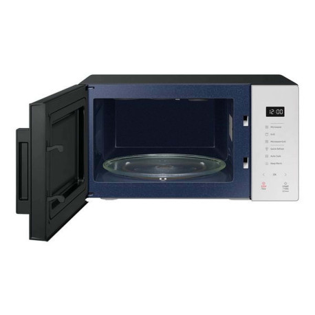 Samsung MG23T5018GE - Forno a microonde con grill - 23 litri - 800 W - porcellana trasparente/nera