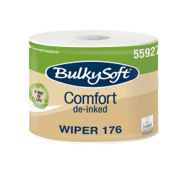 Bobina asciugatutto Comfort - 2 veli - 24 cm x 176 mt - 18 gr - diametro 25 cm - microgoffrata - bianco - BulkySoft