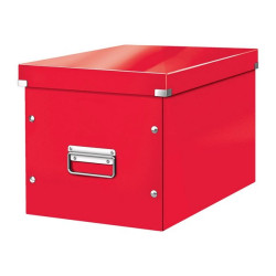 Leitz Click & Store WOW - Scatola per archiviazione - large - per A4 (210 x 297 mm) - cubed - rosso