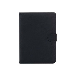 Riva Case 3017 - Flip cover per tablet - pelle di poliuretano - nero - 10.1"