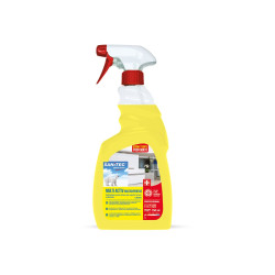 Sanitec MULTI ACTIV - Sgrassante / disinfettante - liquido - spray in flacone - 750 ml - limone - professionale (pacchetto di 6