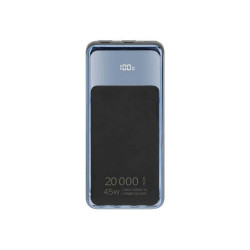 Riva Case Rivapower VA1080 - Powerbank - for laptops, with LCD - 30000 mAh - 111 Wh - 65 Watt - 5 A - PD 3.0, QC 3.0 - 4 connet