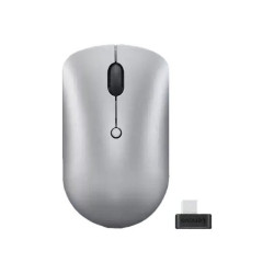 Lenovo - Mouse - compatto - per destrorsi e per sinistrorsi - ottica - 4 pulsanti - senza fili - 2.4 GHz - ricevitore wireless 