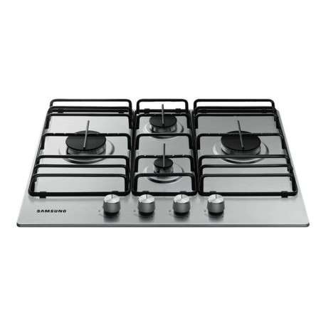 Samsung NA64H3110BS - Piano cottura a gas - 4 piastre - Nicchia - larghezza: 56 cm - prof. 48 cm - acciao inox - acciaio inossi