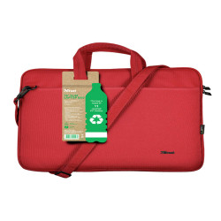 Borsa per notebook - Bologna - ecocompatibile - da 16" - rosso - Trust