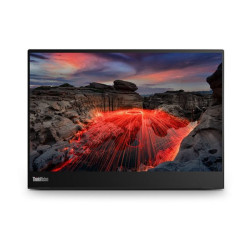 Lenovo ThinkVision M14t Gen 2 - Monitor a LED - 14" - portatile - touchscreen - 2240 x 1400 - IPS - 300 cd/m² - 1500:1 - 6 ms -