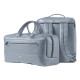 Borsa zainabile bi-bag Gate Trended - 42 x 28 x 14 cm - ecopelle - azzurro - In Tempo