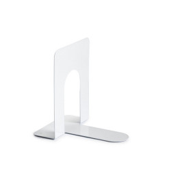 Coppia reggilibri - 12,7 x 16,5 x 16,5 cm - metallo - bianco