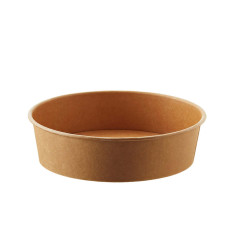 Bowl monouso Street Food - 16 x h 6.8 cm - 1300 ml - avana/bianco - Leone - conf. 24 pezzi