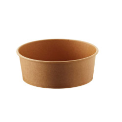 Bowl monouso Street Food - Ø 15 x H 7,5 cm - 1000 ml - avana/bianco - Leone - conf. 24 pezzi