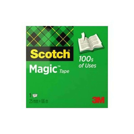 Scotch Magic - Nastro ufficio - 25 mm x 66 m - 2.54 cm core - trasparente