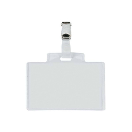 SEI PASS 3 E - Badge per il nome - clip - trasparente (pacchetto di 10)