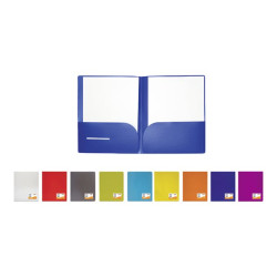 Scatto - Cartelletta tascabile - 2 compartimenti - per 245 x 305 mm - disponibile in colori assortiti