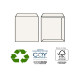 Busta a sacco Kami Strip - 16,2 x 22,9 cm - 100 gr - carta riciclata FSC - bianco - Pigna Envelopes - conf. 500 pezzi