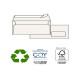 Busta a sacco Kami Strip - con finestra - 11 x 23 cm - 100 gr - carta riciclata FSC - bianco - Pigna Envelopes - conf. 500 pezz