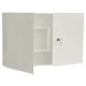 Armadietto Vuoto in metallo colore bianco,  serratura con chiave cm 60 x 50 x 12,5
