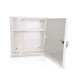 Armadietto Vuoto in metallo colore bianco, serratura con chiave cm 40 x 30 x 12