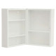Armadietto Pronto Soccorso Vuoto in metallo colore bianco, serratura con chiave cm 45 x 32 x 19