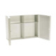 Armadietto Vuoto in plastica a due ante, colore bianco cm 45 x 37 x 13