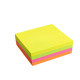Biglietti adesivi Cubo - assortito neon - 75 x 75mm - 70gr - 320 fogli - Starline